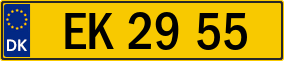 Trailer License Plate